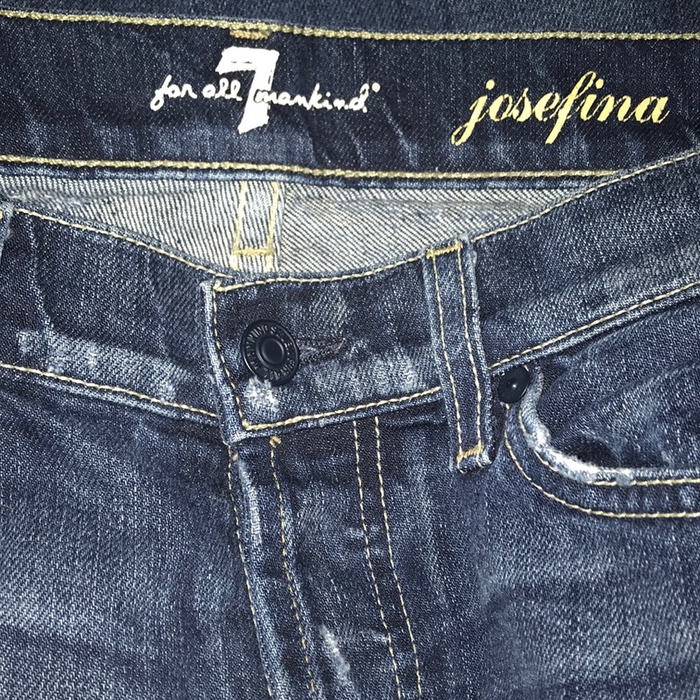 7 For All Mankind Distressed Jeans - Picture 4 of 11